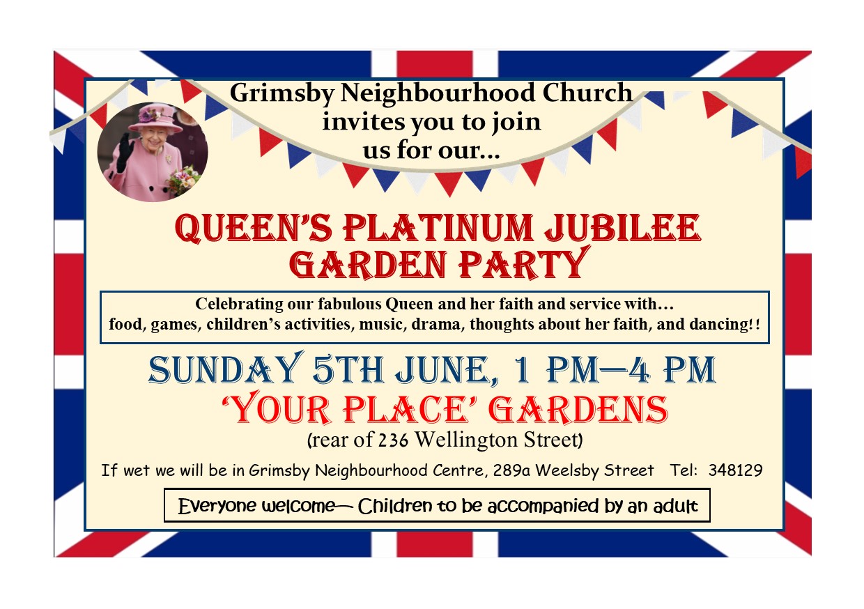 Queen's Jubilee Garden Party - A5 leaflets - 5th Jun '22